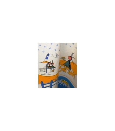 Nappe en coton motif breton – Authenticité et charme de la Bretagne