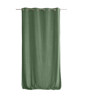 Rideau velours câlin 100% Polyester argile