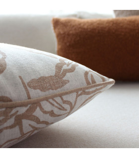 Coussin déhoussable esprit lodge 40x40cm écru