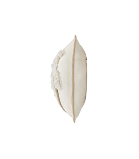 Coussin déhoussable tufté motif palmier