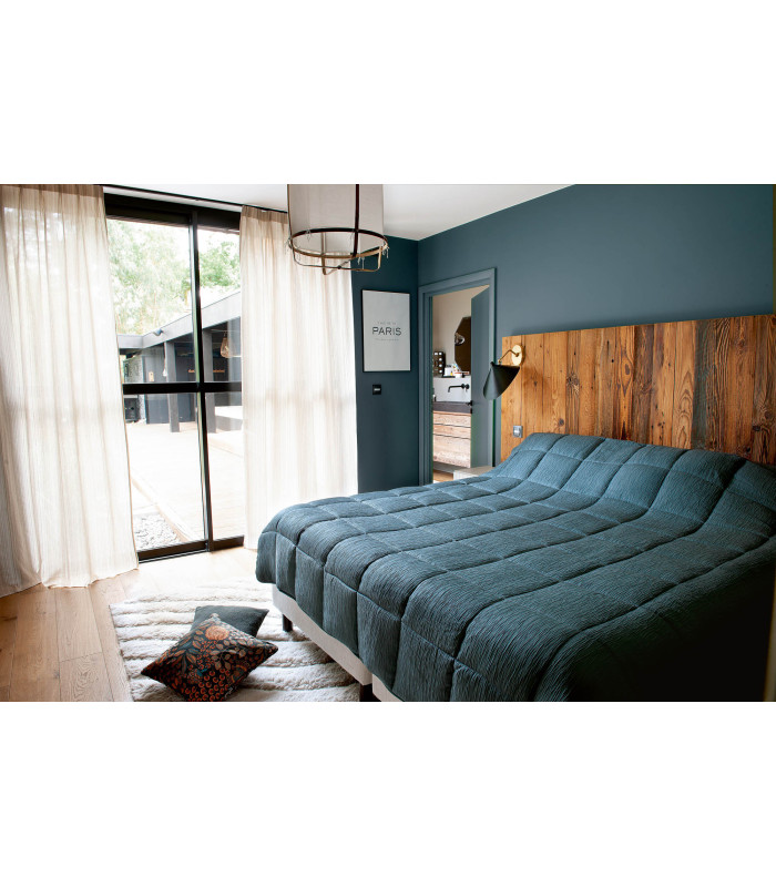 Dessus de lit "Sirocco" bleu marine