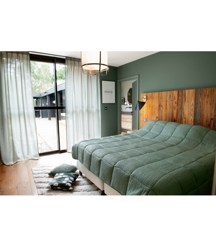 Dessus de lit "Sirocco" vert sauge
