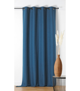 Rideau 100% occultant 135x260cm "Indiana" bleu marine