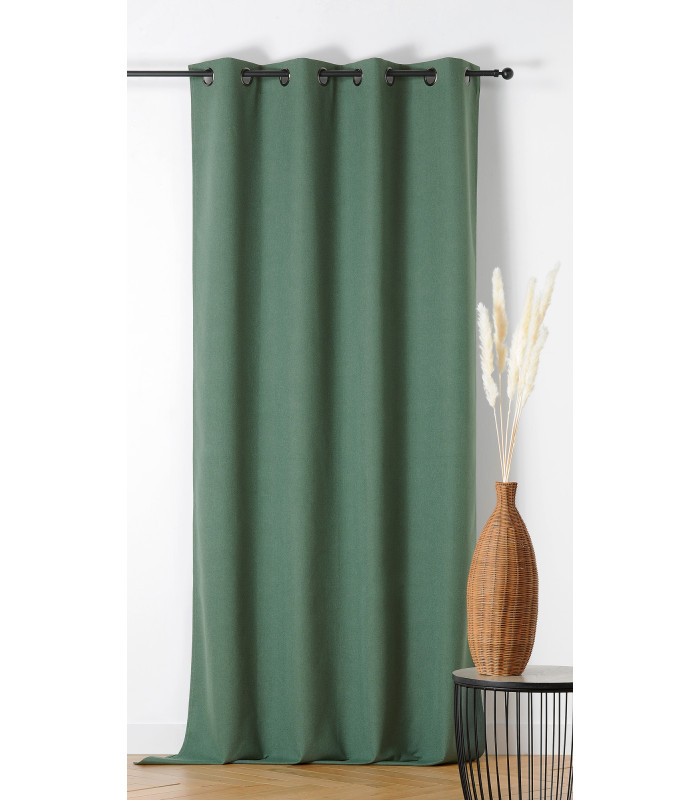Rideau 100% occultant 135x260cm "Indiana" vert kaki