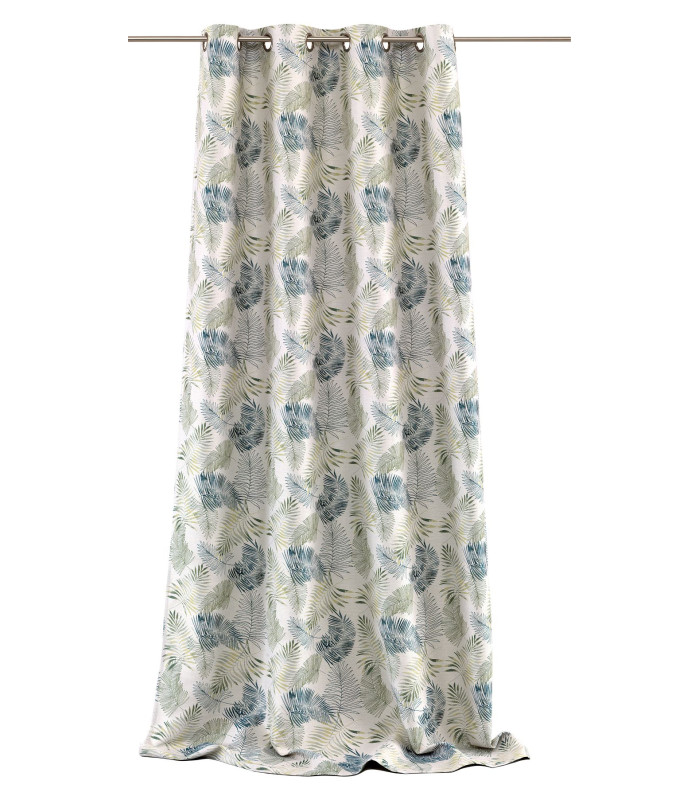 Rideau d'ameublement 140x250cm motifs feuillages "Joao"
