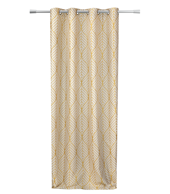 Rideau jacquard 140x260cm "Lisbon" jaune
