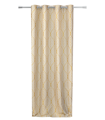 Rideau jacquard 140x260cm "Lisbon" jaune