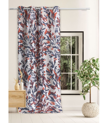 Rideau jacquard 140x250cm "Tokway" rouge