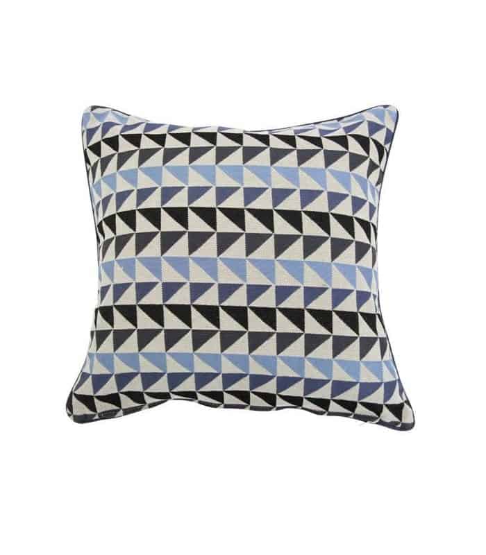 Coussin vintage motif triangle
