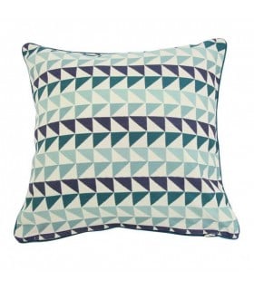Coussin vintage motif triangle