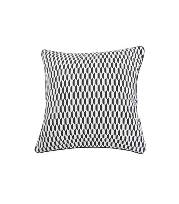 Coussin tendance noir et blanc
