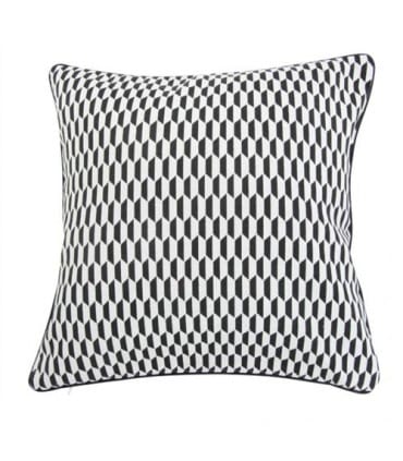 Coussin tendance noir et blanc