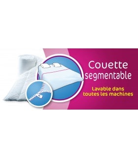 Couette segmentable pour lavage facile
