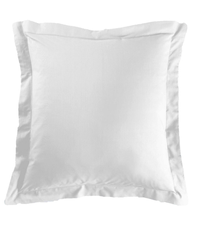 Taie d'oreiller 57 fils blanc 63x63cm