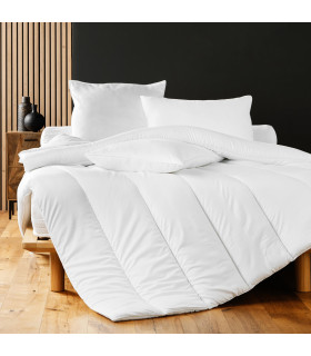Couette 2 Personnes 220 x 240 cm Polyester Uni Anti-Acariens – Premium