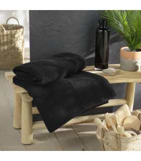 Drap de Bain 90x150 cm - Collection Tendresse - Éponge 500 g/m² noir
