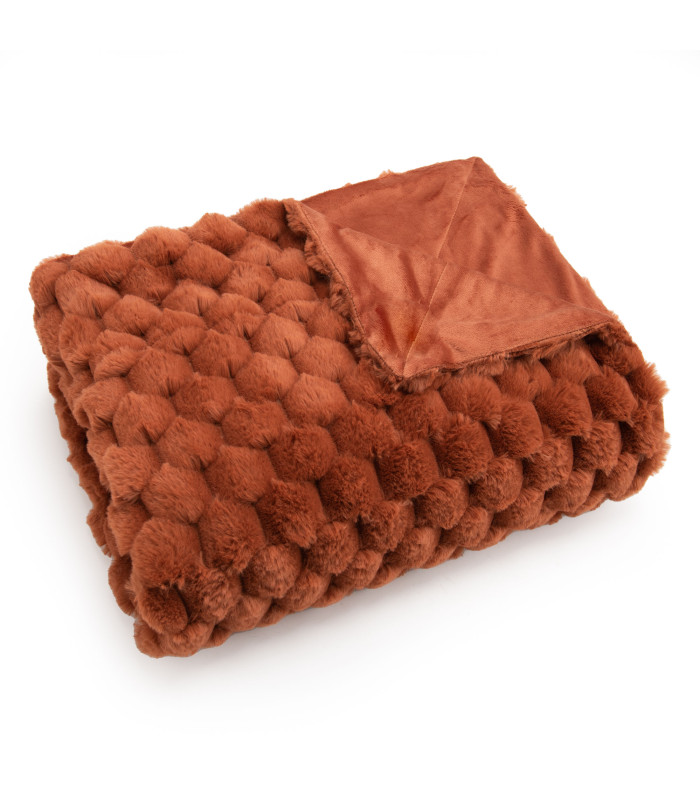 Plaid Diana Terracotta – Douceur & Élégance Naturelle