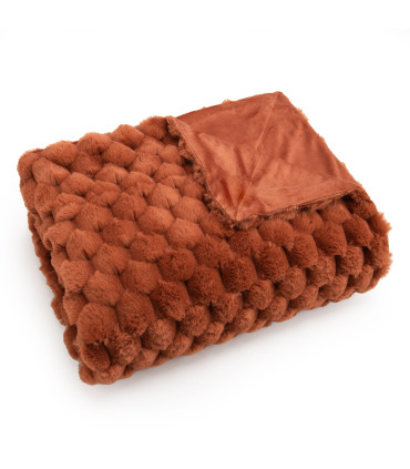 Plaid Diana Terracotta – Douceur & Élégance Naturelle