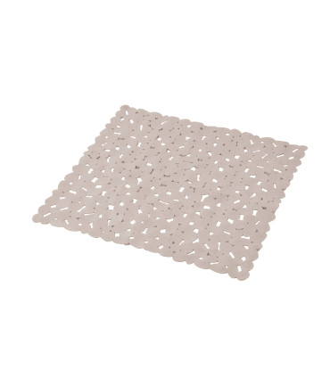 Fond de douche 52x52cm pvc uni taupe