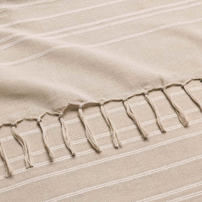 Plaid à franges Lilia – 220 x 240 cm – Coton lin
