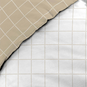 Parure de couette 240 x 220 cm – Motif allover quadrillé – 57 fils