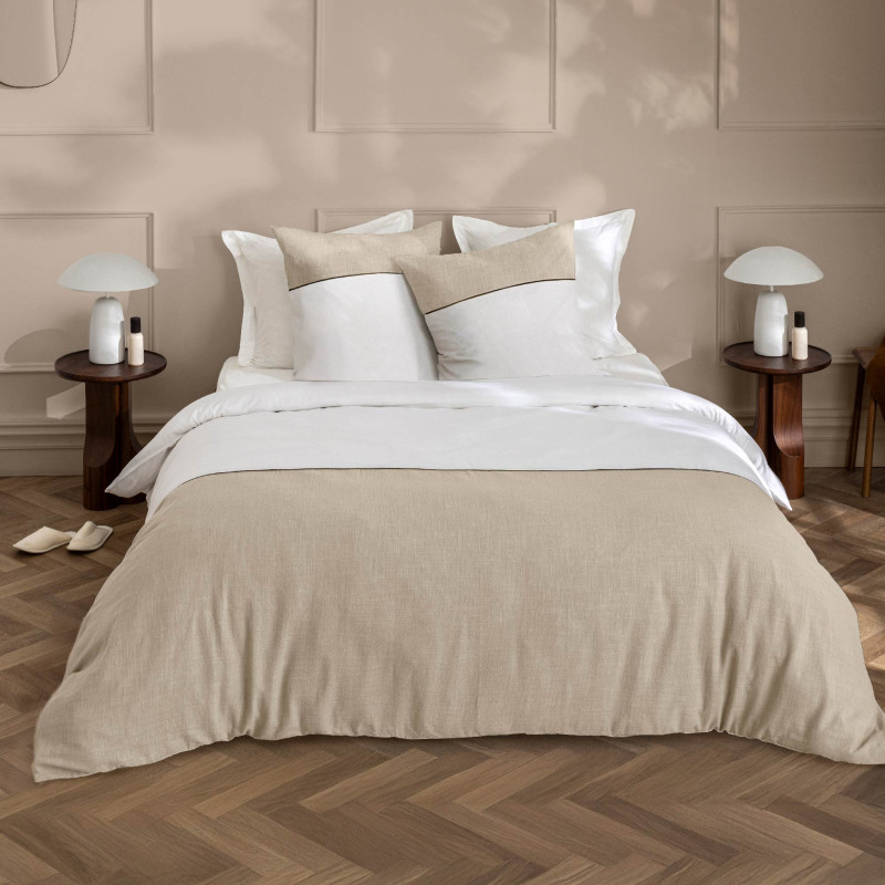 Parure de couette 220 x 240 cm – Coton tissé Gabrielle – 57 fils