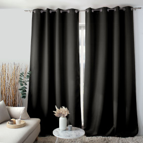 Rideau Anti-Feu Flamme – 140 x 260 cm noir