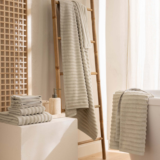 Drap de Douche 70 x 130 cm – 500 g/m² – Tissage rayé