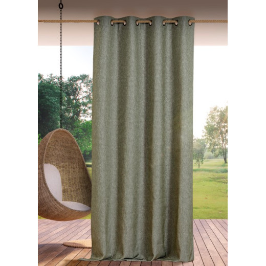 Rideau extérieur ROOFTOP 140 x 265 cm – Œillets anti-rouille – 100% polypropylène kaki