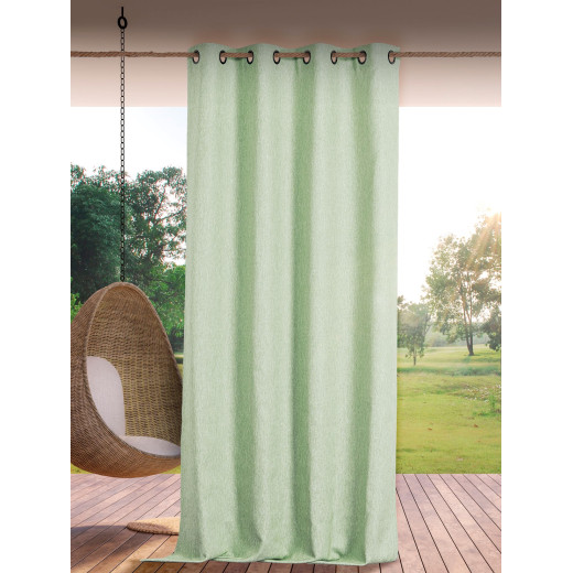 Rideau extérieur ROOFTOP 140 x 265 cm – Œillets anti-rouille – 100% polypropylène céladon