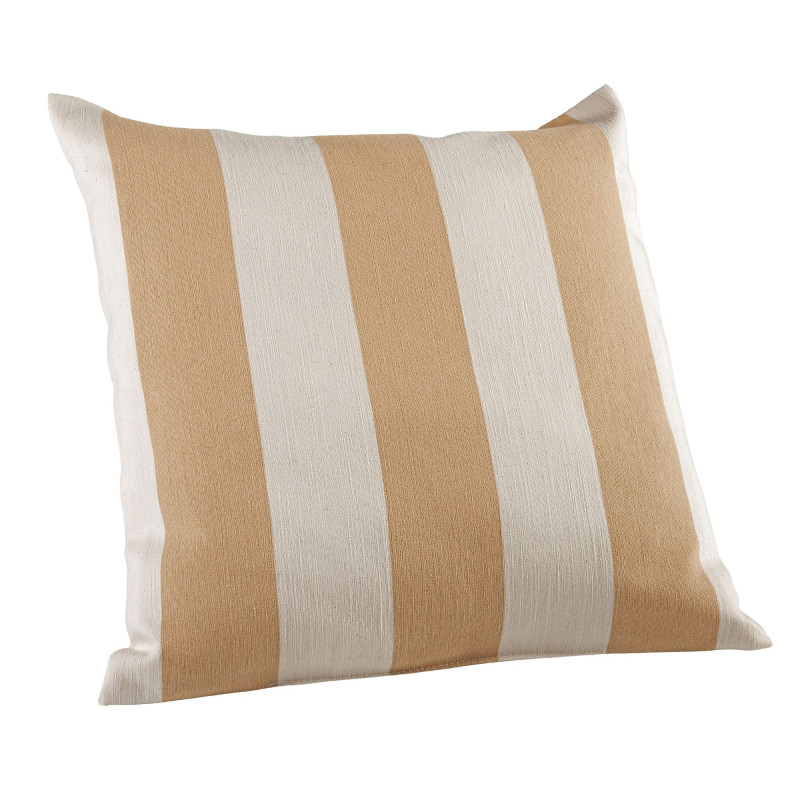 Coussin SUNSET 45 x 45 cm – Housse coton polyester – Tissé en France marron clair