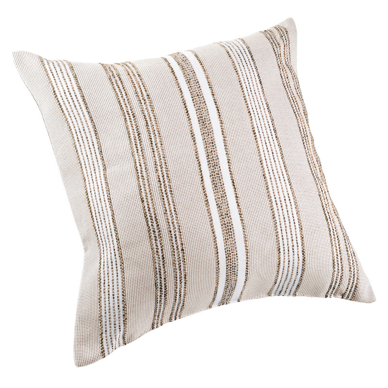 Coussin extérieur PLAGE 50 x 50 cm – Coussin décoratif terrasse et jardin vert kaki