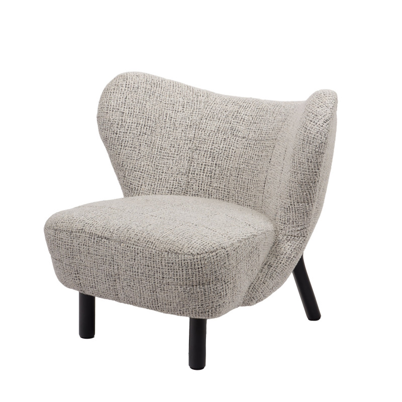 Fauteuil en bouclette blanche balthazar