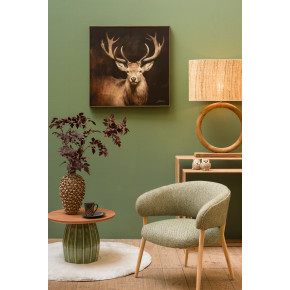 Fauteuil en tissu vert cloud