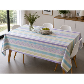 Nappe à rayures pastel – Esprit contemporain