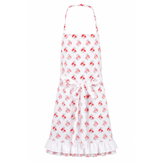 Tablier enfant imprimé fleuri à volant – Coton – Collection Liberty
