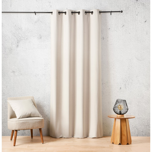 Rideau thermique aspect velours « Baltic » 135 x 260 cm – 410 g écru