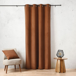 Rideau thermique aspect velours « Baltic » 135 x 260 cm – 410 g terre cuite