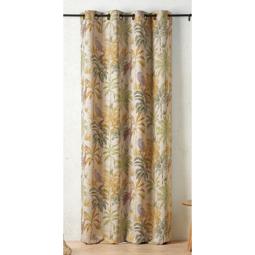 Rideau obscurcissants Kenya 145 x 240 cm – Motifs feuillages vert