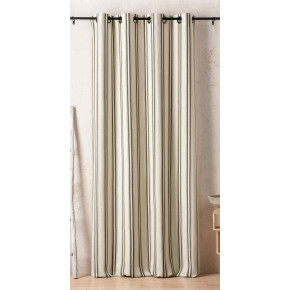 Rideau Daenerys 140 x 280 cm – Coton recyclé tissé en France taupe