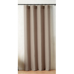 Rideau à anneaux Mistolino 145 x 260 cm – Tissé en France taupe