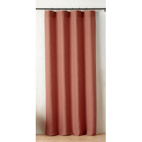 Rideau à anneaux Mistolino 145 x 260 cm – Tissé en France terre cuite