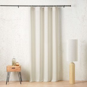 Rideau à anneaux Mistolino 145 x 260 cm – Tissé en France blanc