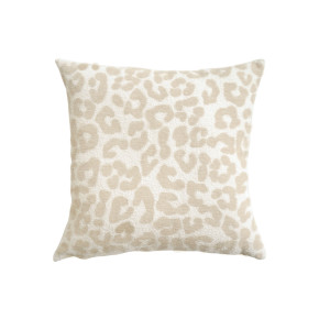 Coussin déhoussable compressé 40x40 cm en jacquard chenille – Wild Naturel