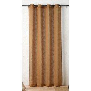 Voilage 140x260 cm 100% polyester – Voilage texturé cuivre