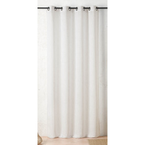 Voilage 140x260 cm 100% polyester – Voilage texturé ivoire
