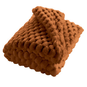 Plaid imitation fourrure / Sherpa Frosty Camel