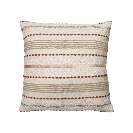 Coussin déhoussable compressé 45 x 45 cm – Coton/Polyester tissé STRIPE