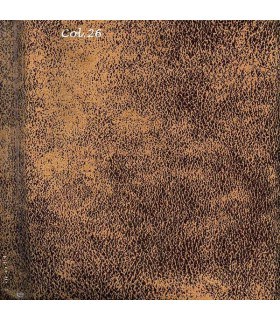 Tissu simili cuir vieilli marron clair
