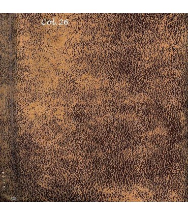 Tissu simili cuir vieilli marron clair